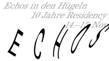 Echos in den Hügeln– 10 Jahre Residency Bibliothek Andreas Züst